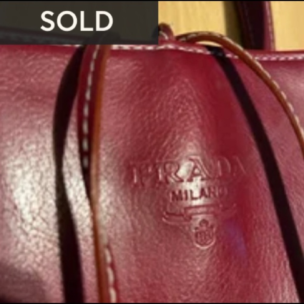Prada Milano Red Maroon Purse (SOLD)!!!